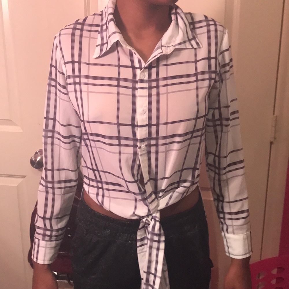 Black and white striped shirt